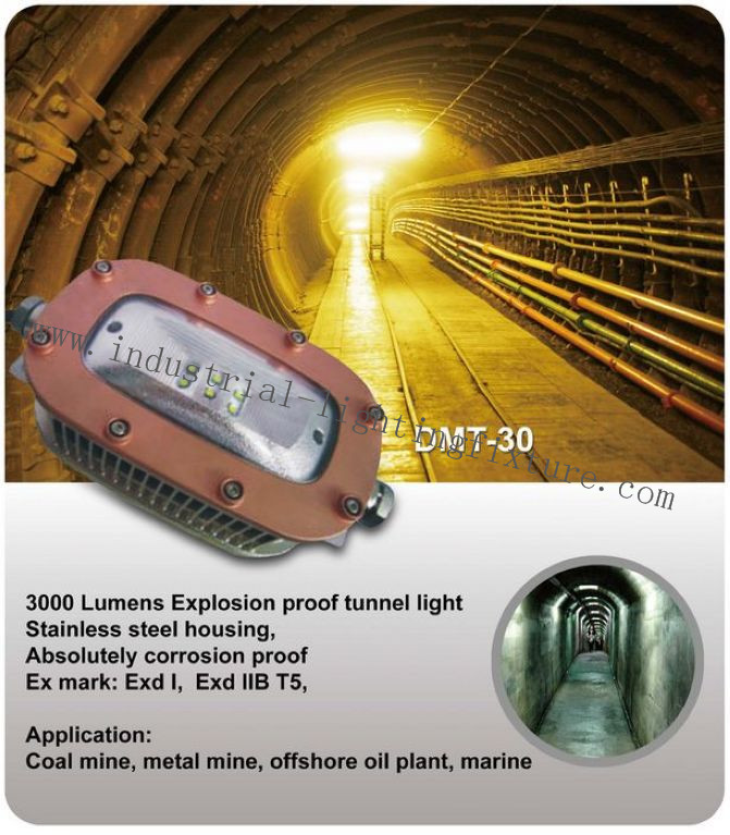 220 lumière anti-déflagrante du watt LED du CREE 30 de volt 6500K 78Ra pour le tunnel souterrain 4