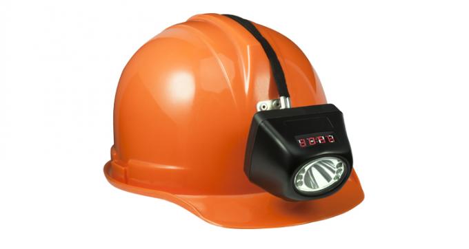 Affichage numérique de lampes de chapeau d'exploitation sans fil de sécurité de mines souterraines rechargeables menées 3