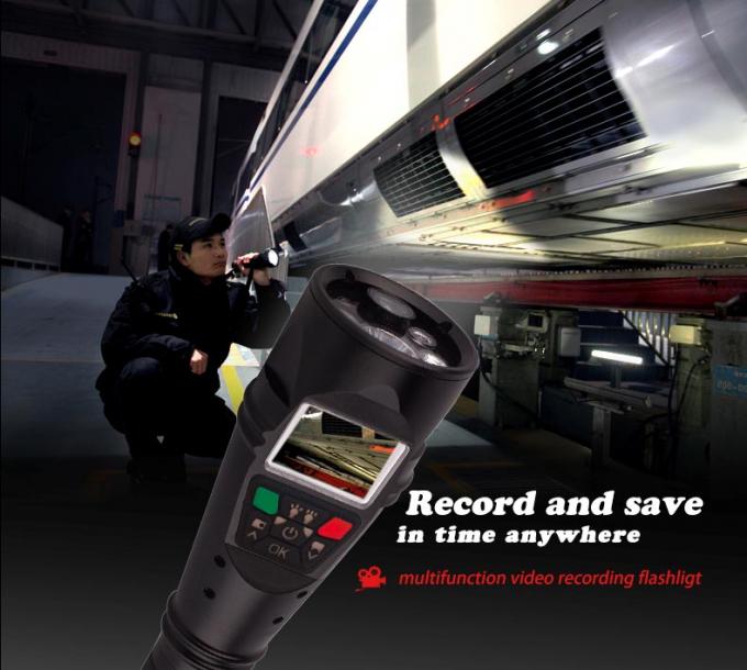 Lampe-torche rechargeable de sécurité de police de lampe-torche d'IP65 DVR pour l'inspection ferroviaire 4