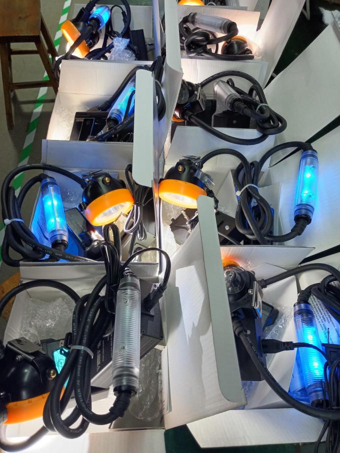 20000 Lux Lampes à capuche à LED pour mines Sécurité Bleue Lumière arrière clignotante Kl5lm 0