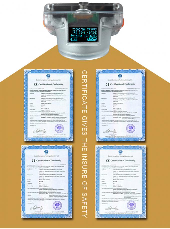 Lampe minière OLED sans fil certifiée ATEX avec charge inductive pour les mines souterraines 8