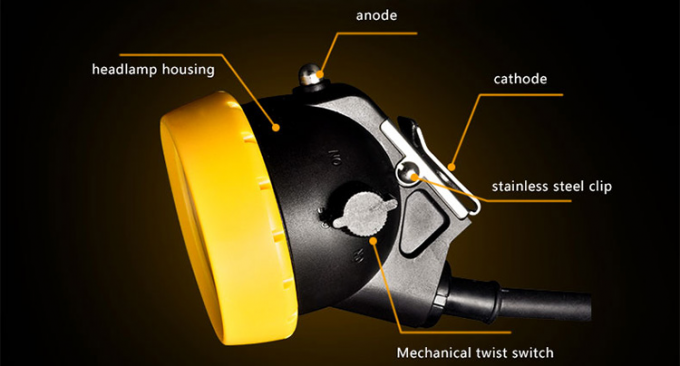 Super lumineux KL5LMC LED mineur lampe rechargeable IP68 &eacute;tanche Portable pour l'exploitation mini&egrave;re souterraine 1