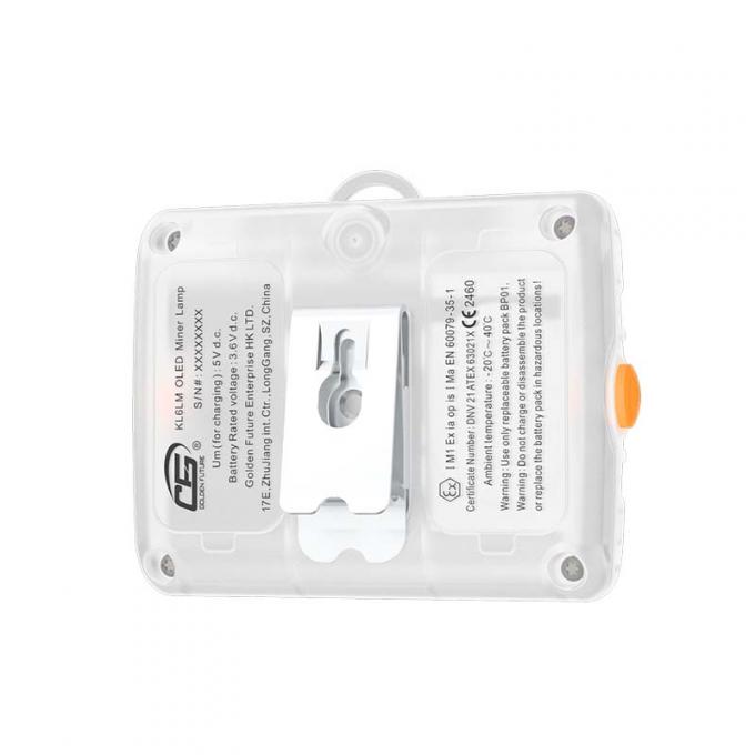 Lampe frontale mini&egrave;re antid&eacute;flagrante KL6LM, homologu&eacute;e ATEX, LED 15000 Lux, sans fil 3