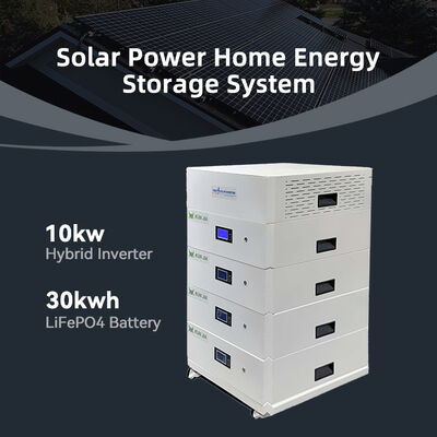 Systèmes de stockage d'énergie solaire pour la maison Modèle SPS001 30kwh 8000 Durée de vie avec AC220 Inverseur solaire 10kw