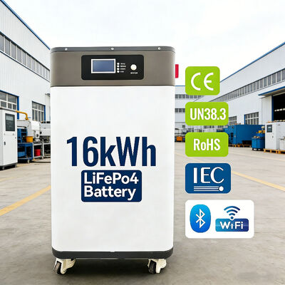 Batterie LiFePO4 16 kWh Split Grade a NK006 51,2 V 314 Ah 10 kW Onduleur Solaire Stockage d'énergie domestique avec BMS intelligent