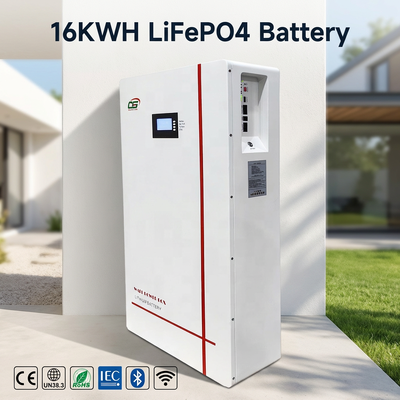 Pack de stockage de batterie solaire BG02 10 kWh 51,2 V LiFePO4 | Système BMS intelligent | Stockage d'énergie domestique mural à cycle ultra-long